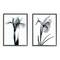 Stupell Industries Contrast Black And Blue Flower Bloom Designs in Black Frame Wall Art
